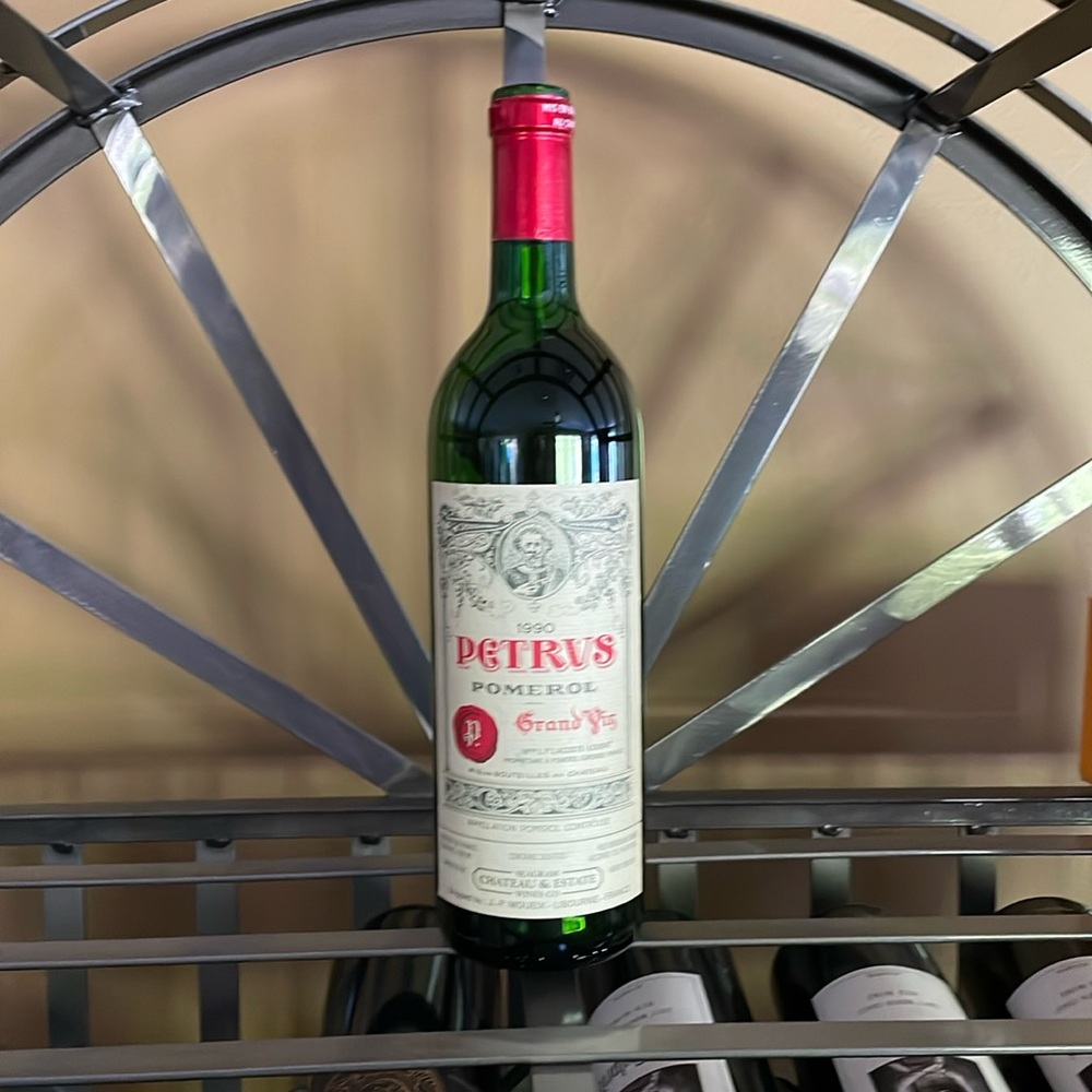 An EMPTY bottle of 1990 Petrvs Pimerol